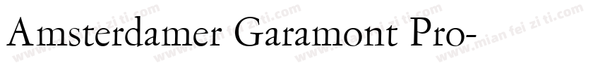 Amsterdamer Garamont Pro字体转换